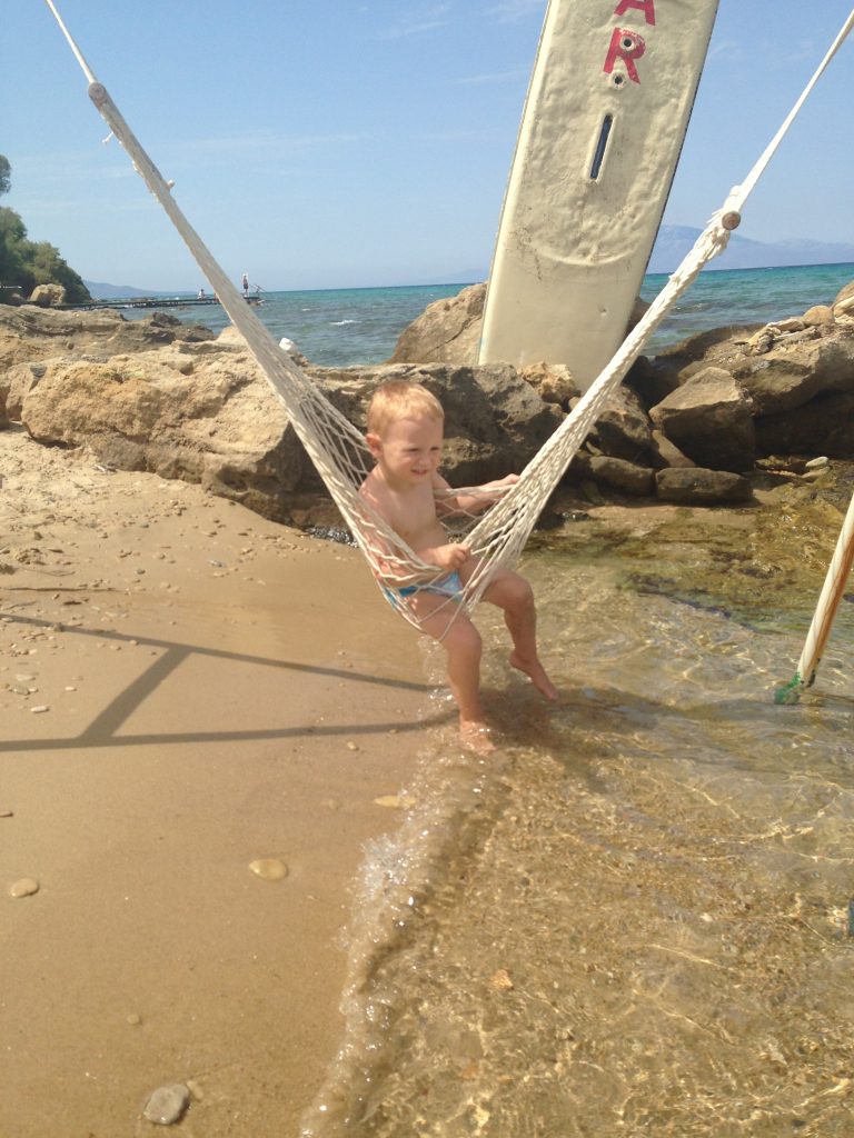 Jake in a hammock