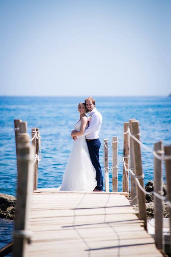 Jen and Paul at their wedding