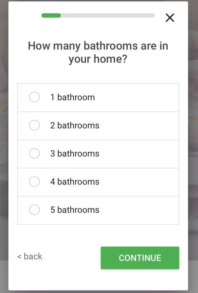 screenshot of how many bathrooms are in your home