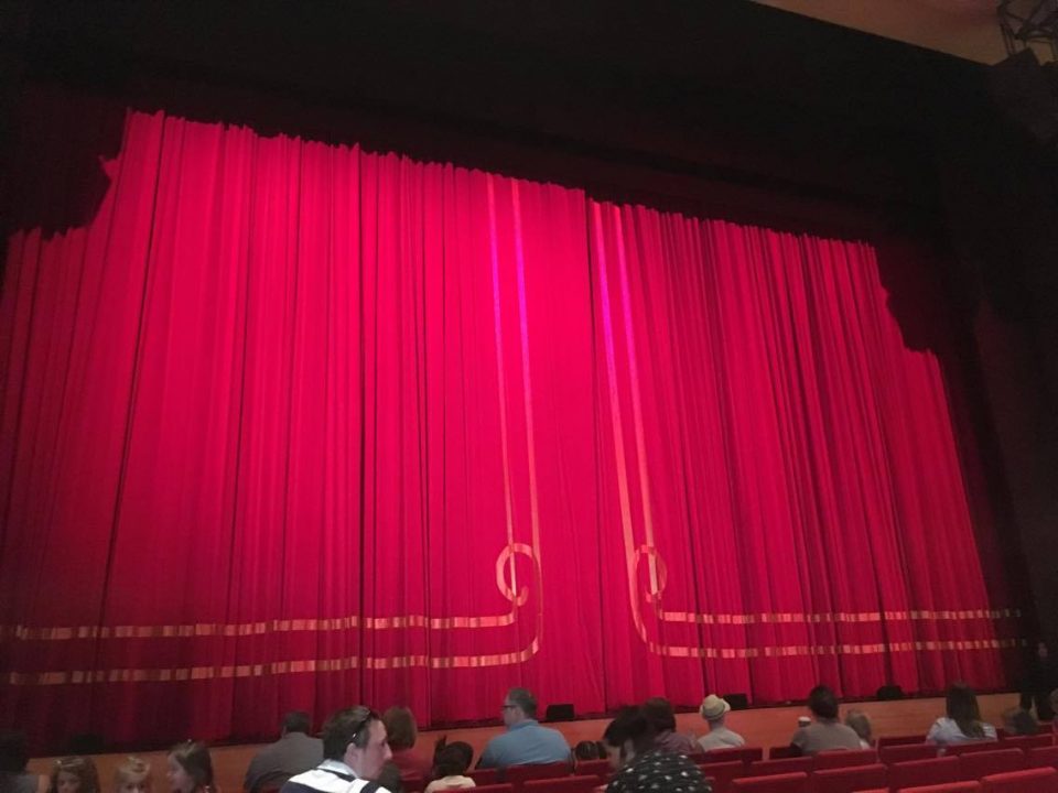 the stage curtain