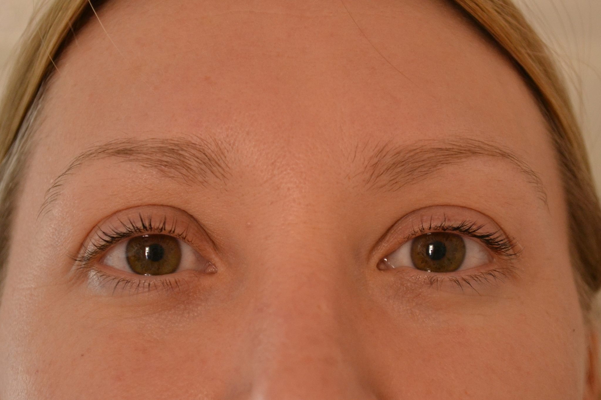 front facing image of finished lashes