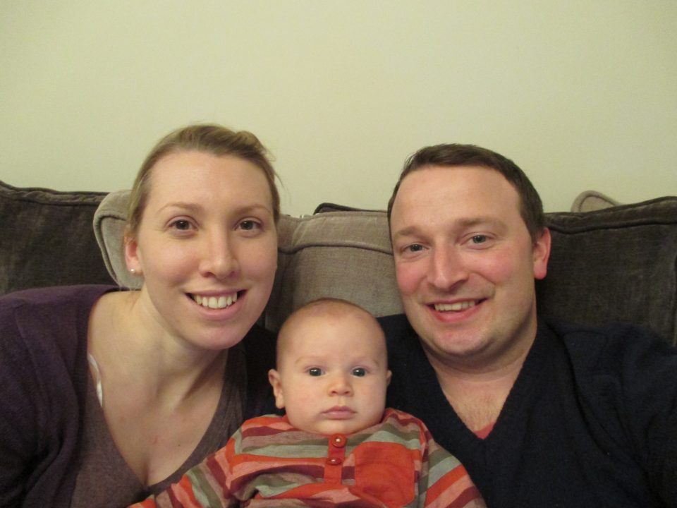 two parents and a baby