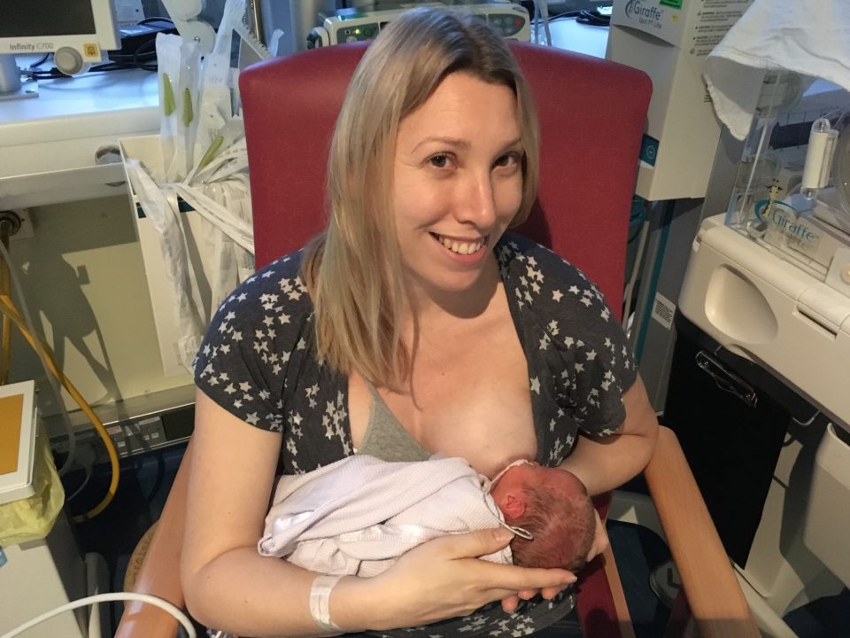 breastfeeding my prem baby for the first time