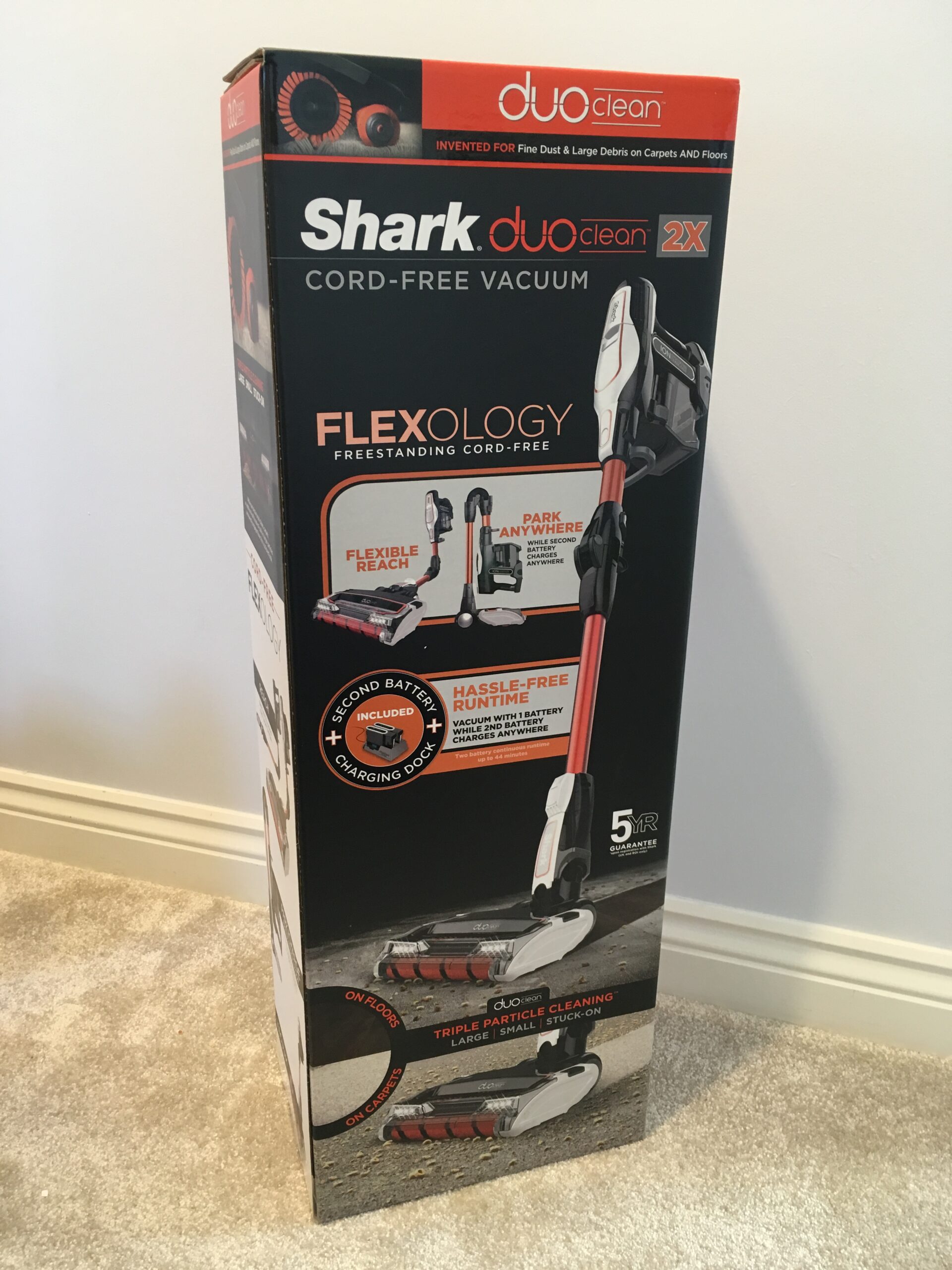 The Shark DuoClean in it's box