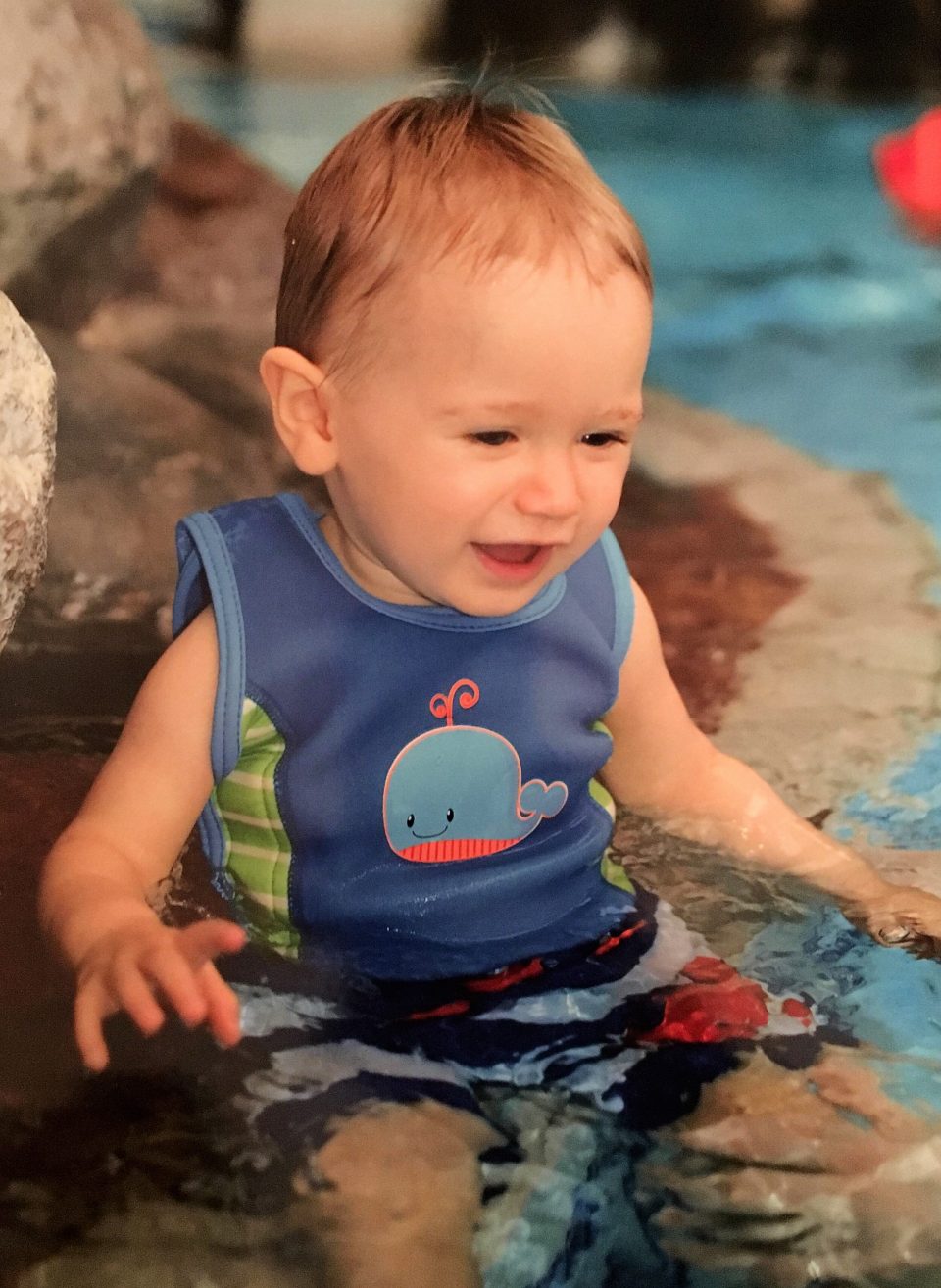 Jake in the swimming pool