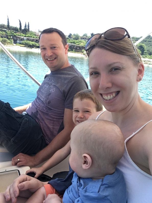 all of us on a pedalo