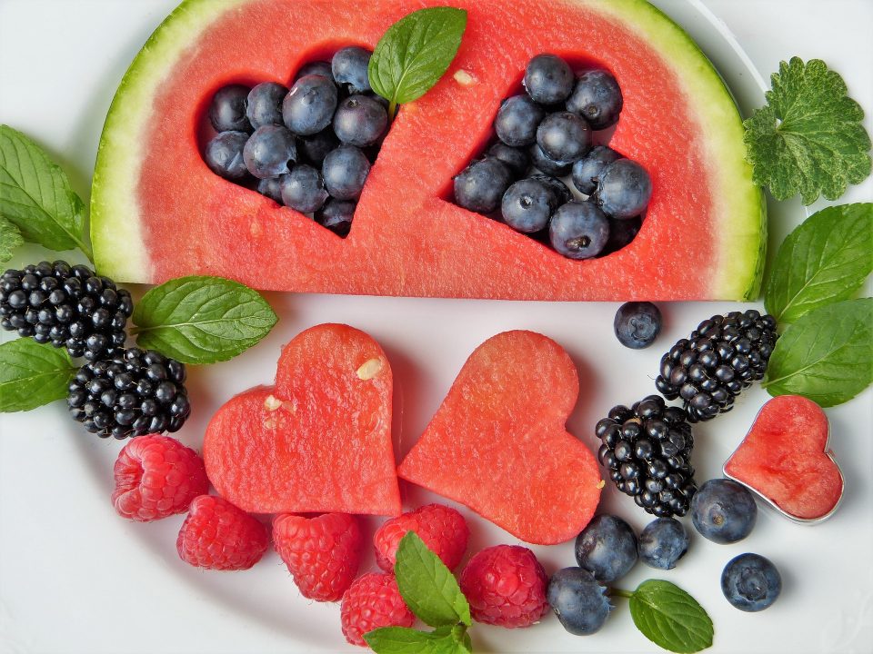 selection of healthy fruit