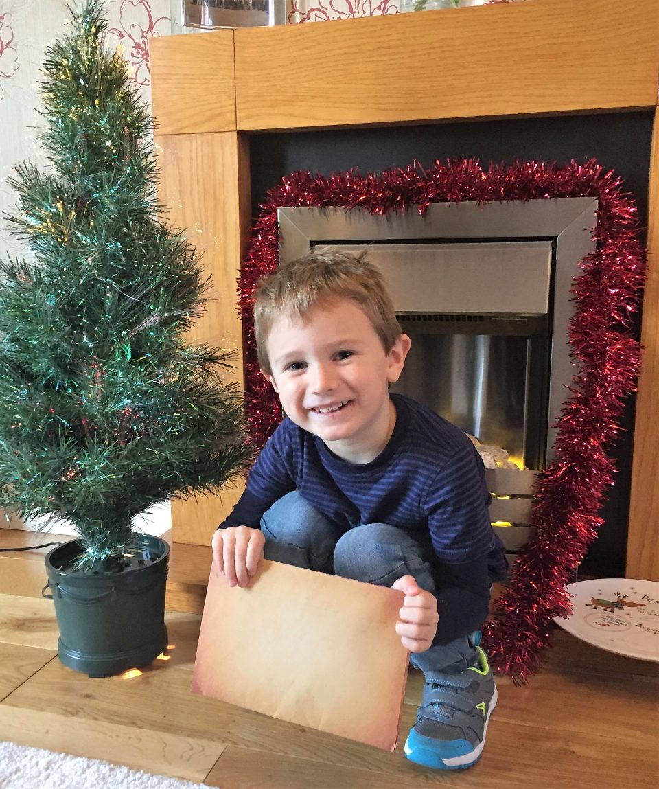 Jake with his santa letter