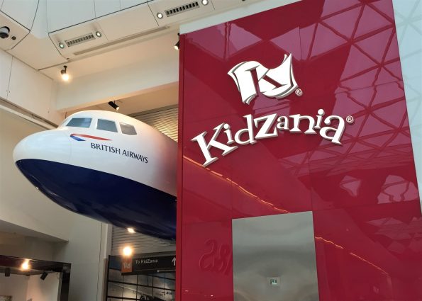 Kidzania front with the plane popping out