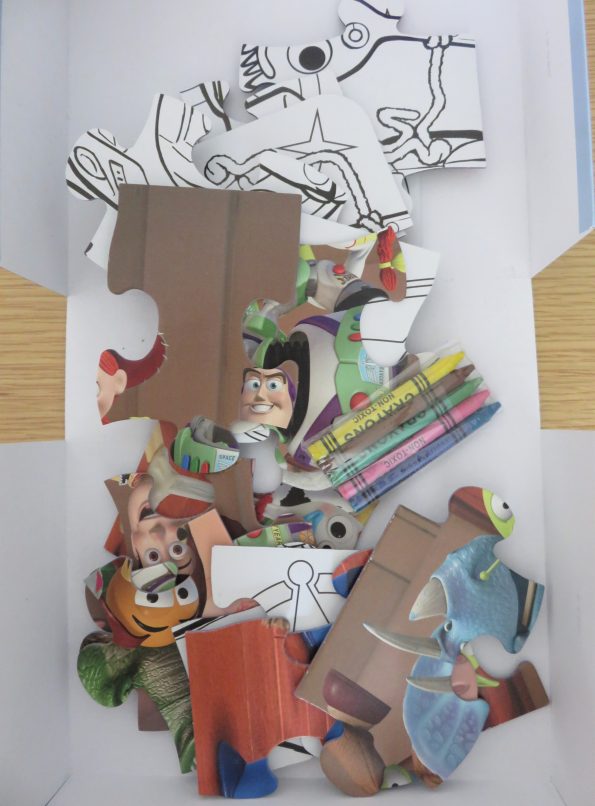 inside the box of the toy story 4 puzzle