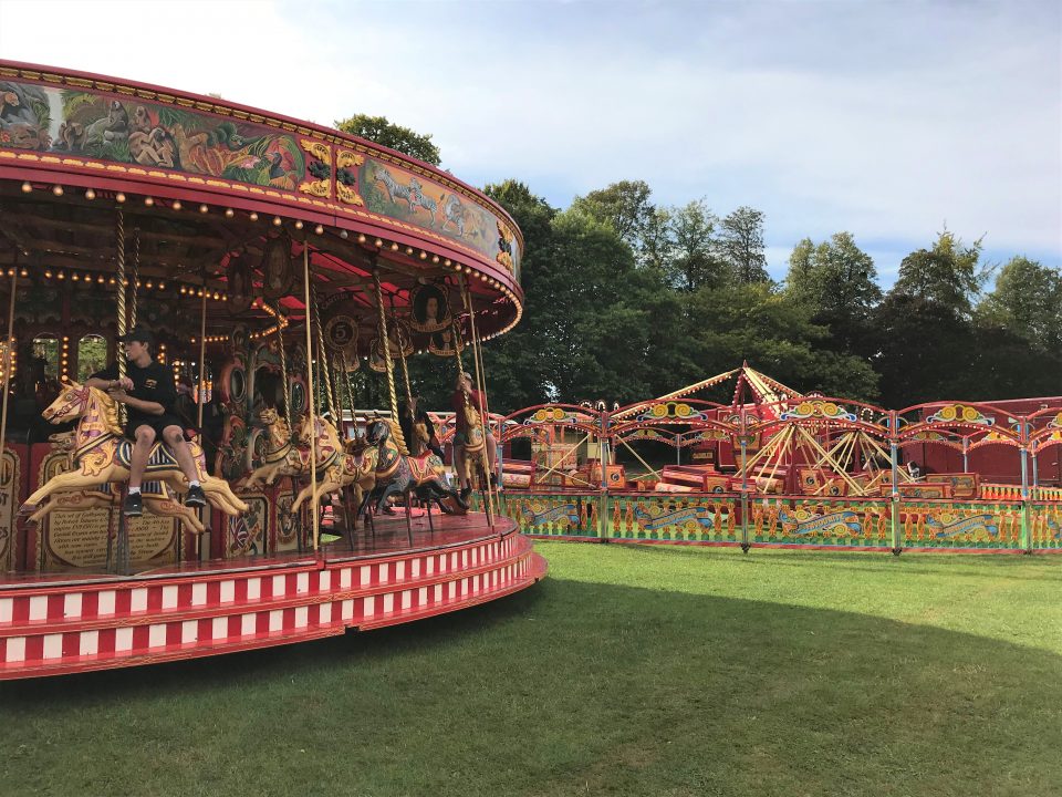 carousel and fair ground ride