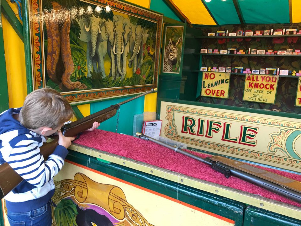 Jake doing the shooting range