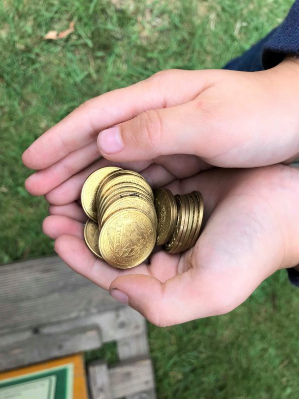 handful of tokens