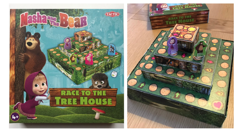 masha and the bear race to the tree house game