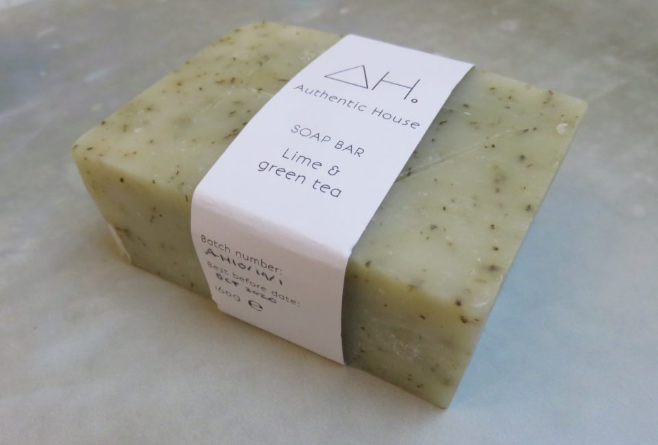 the lime and green tea soap bar
