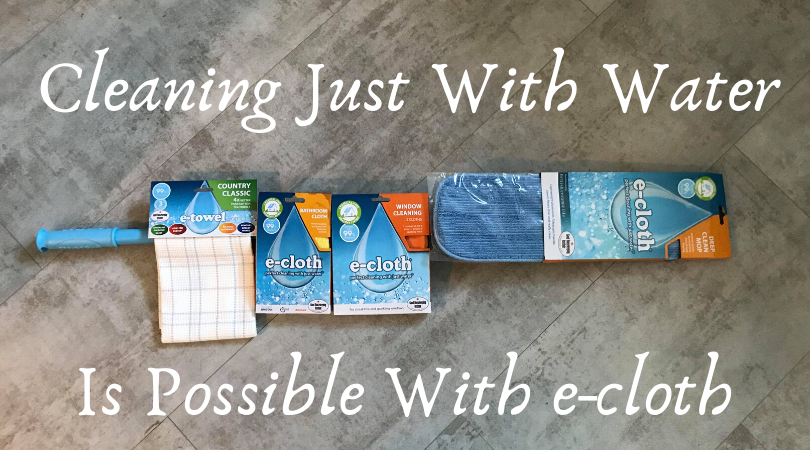 cleaning just with water is possible with e-cloth