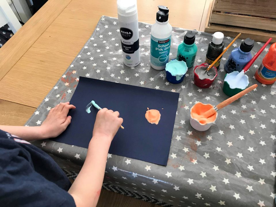 painting the foam planets