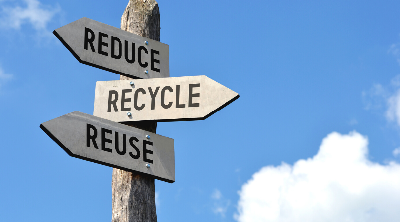 reduce reuse recycle sign