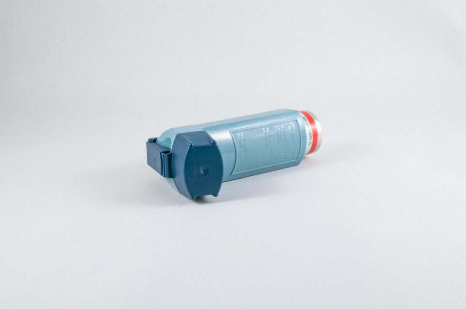 an asthma inhaler