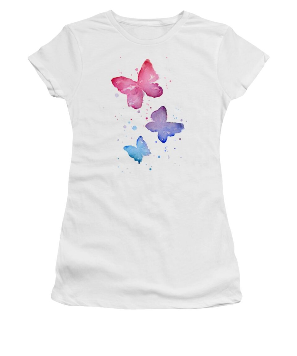 a funky t-shirt with a butterfly on it