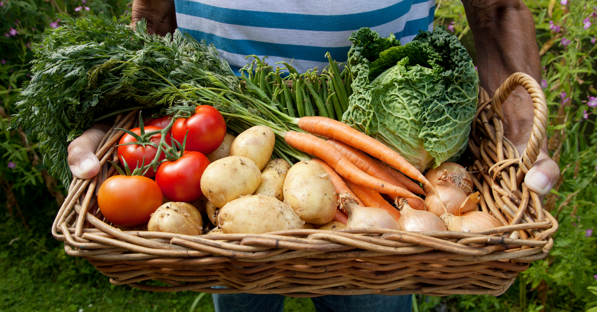 veg in a basket