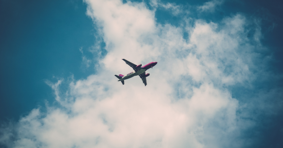 plane in the sky