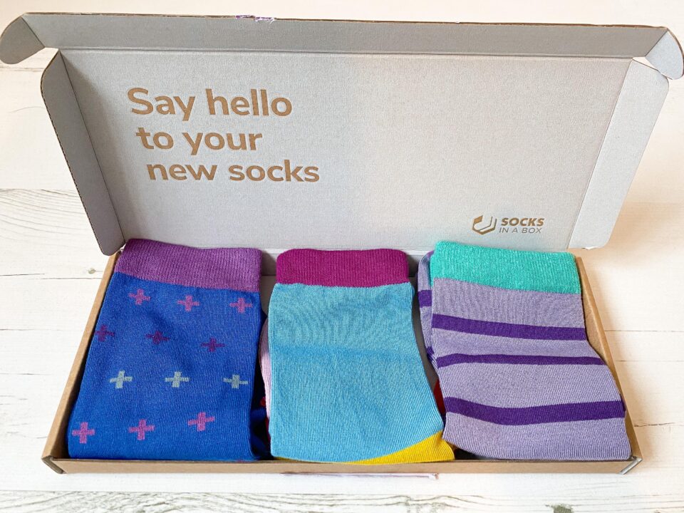 socks in a box