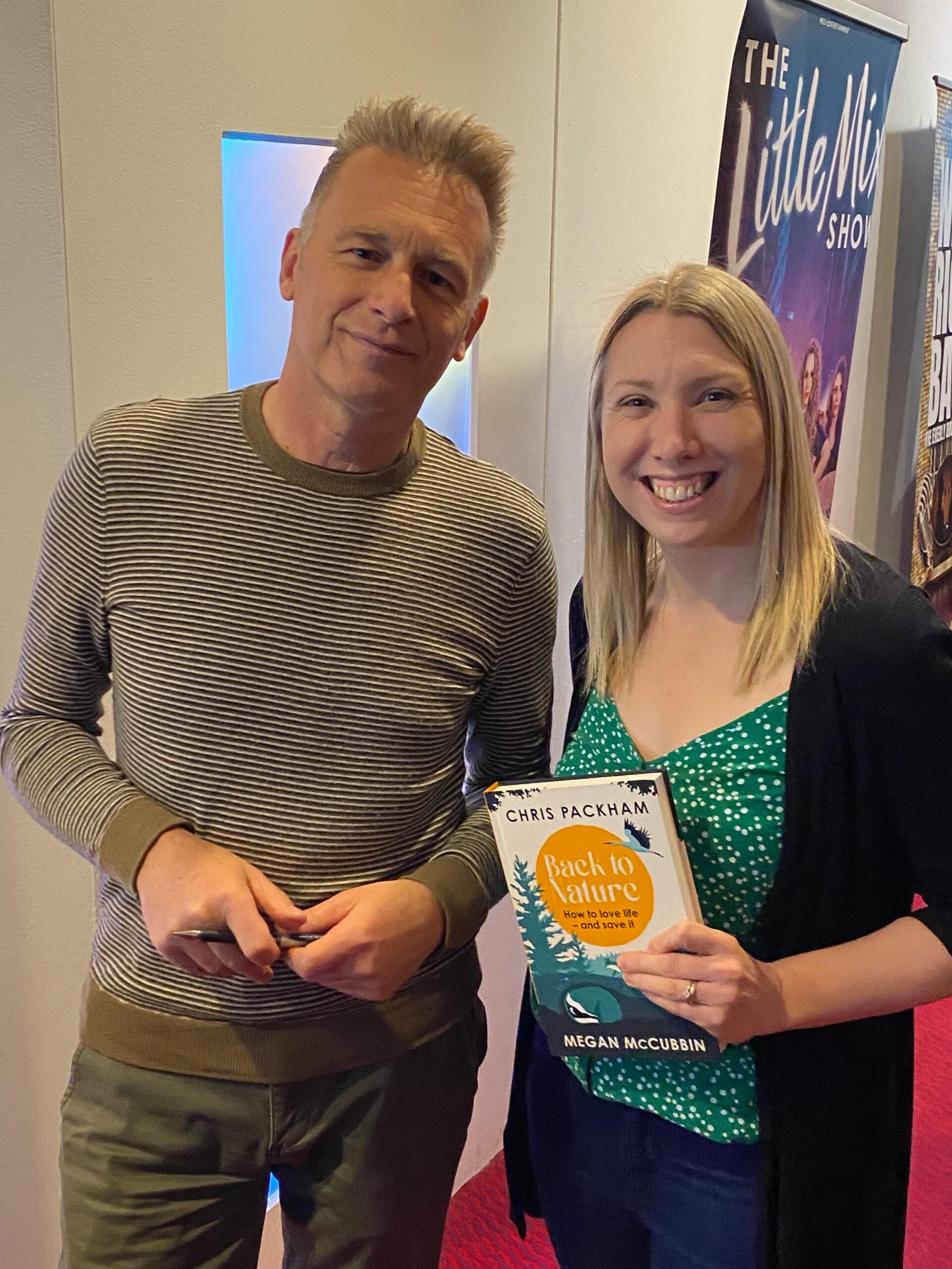 me and Chris Packham smiling looking at the camera