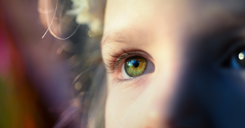 a child's eyes