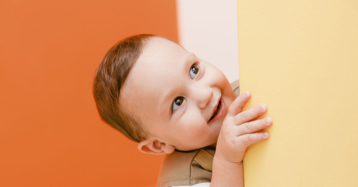 a smiling toddler