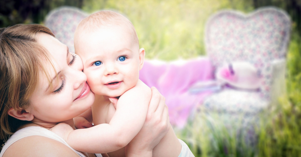 a mum and baby
