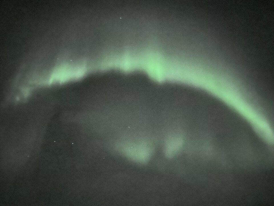 The Northern Lights captured by an iphone 11 pro