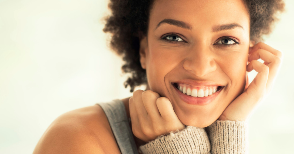 a smiling lady