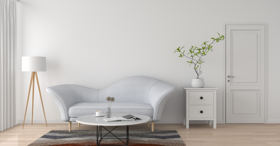 a bright living room