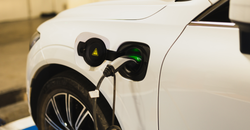 electric car being charged