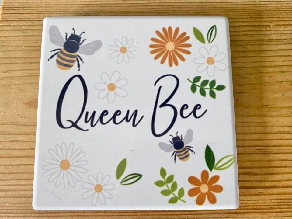 Queen Bee coaster from the Beeutiful Bee Subscription box