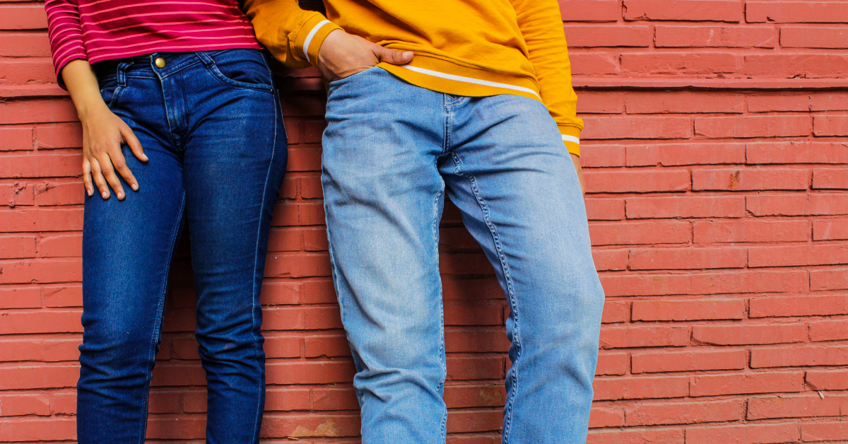 two people in jeans