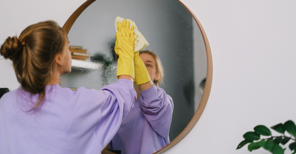 spring cleaning a home