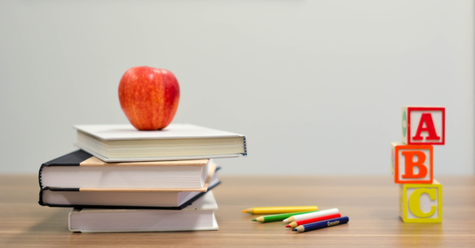 apple on books