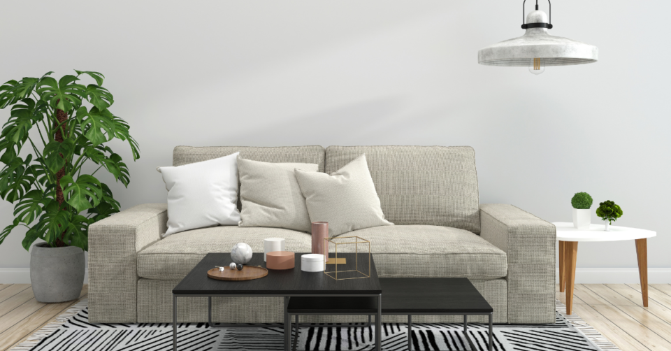 a clutter free living room