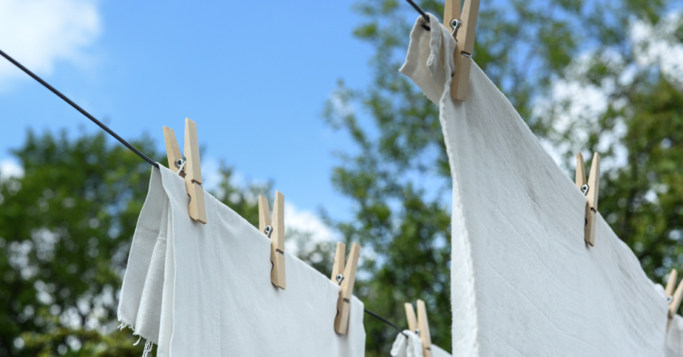 washing on a line