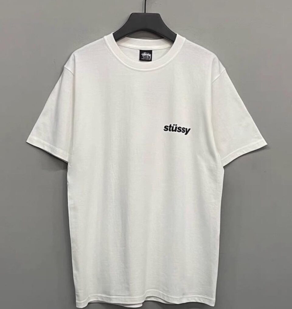 a white ironed t shirt being sold on vinted