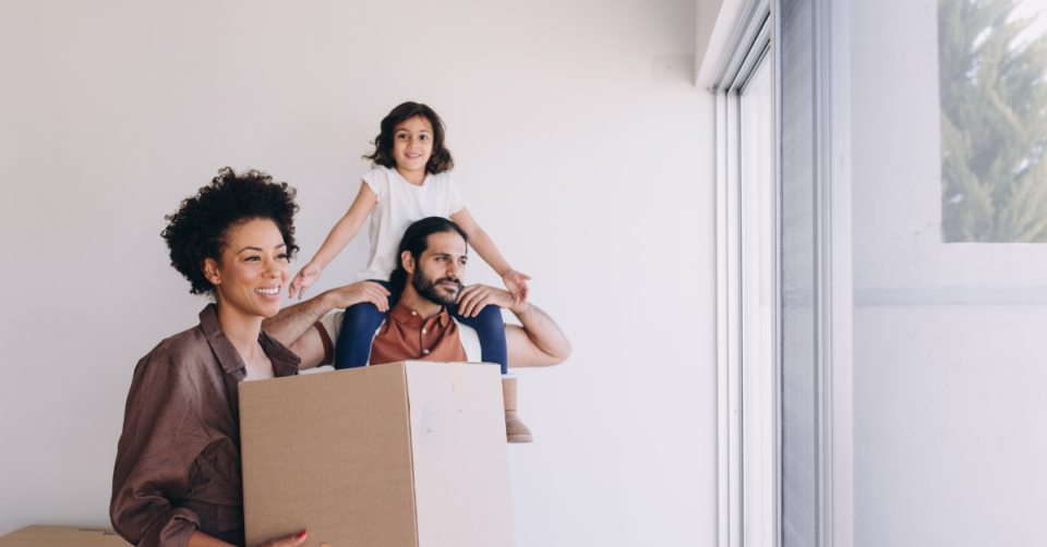 family moving house