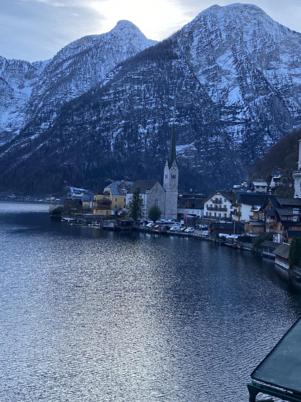 the view across Halstatt