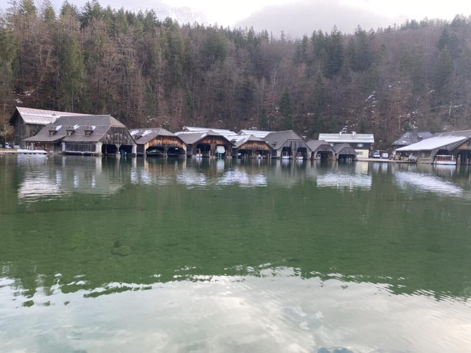 boat houses at Konigsee