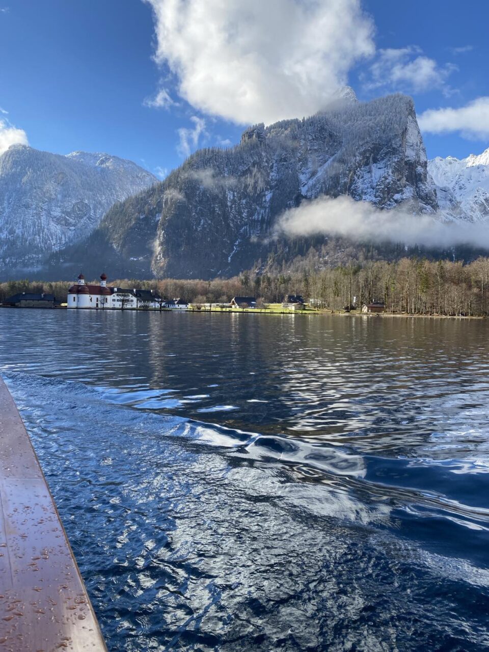 on the boat trip at Konigsee