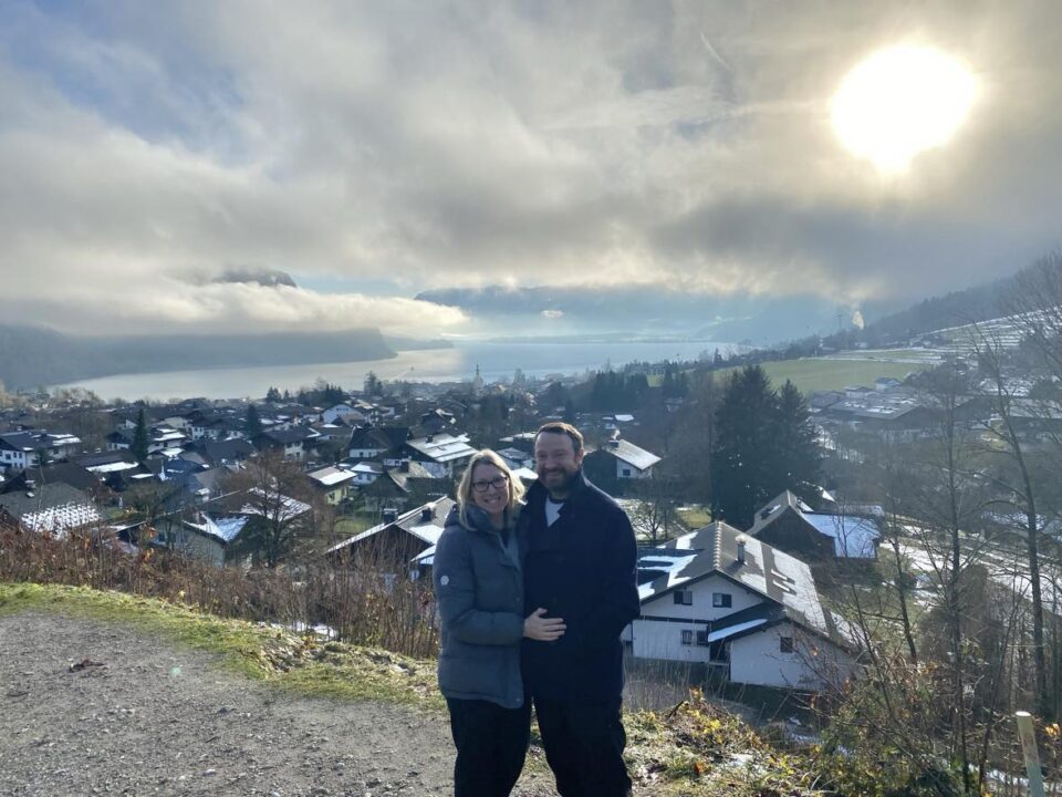 us with St. Gilgen in the background