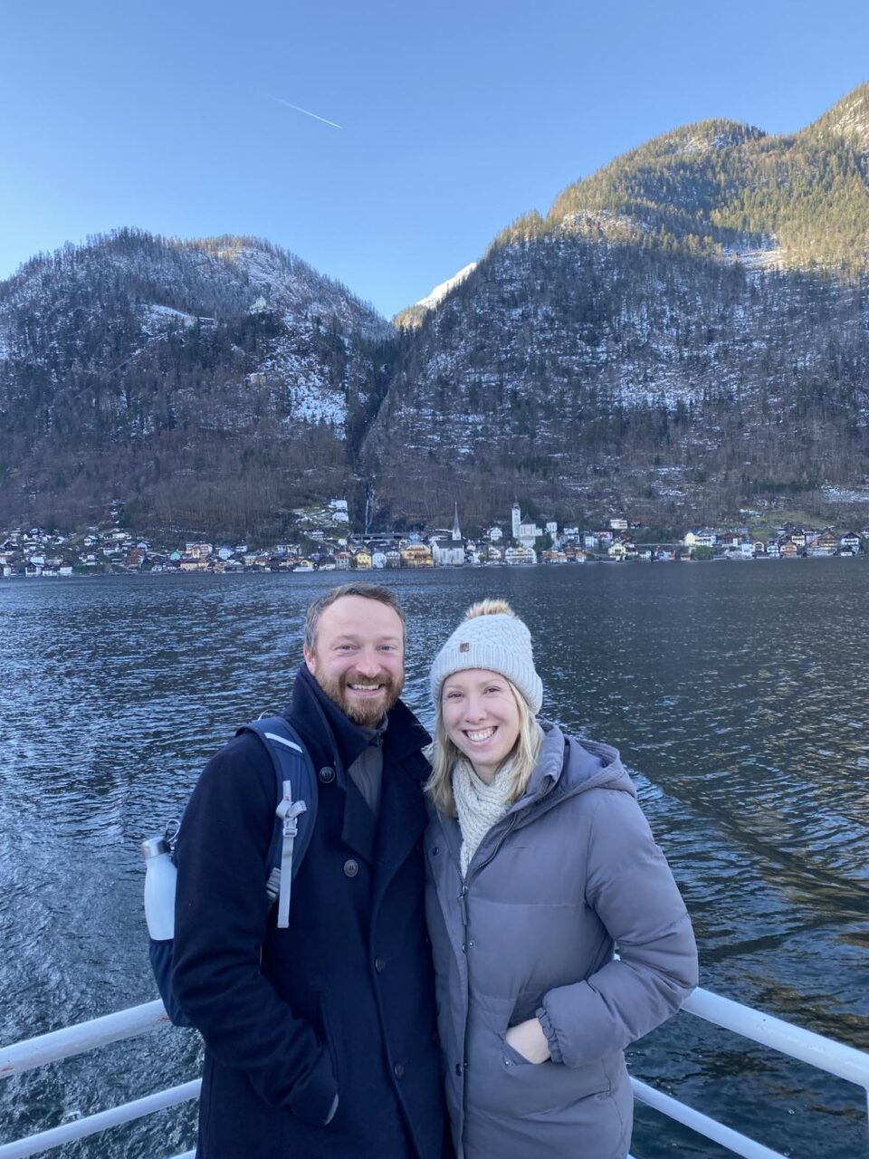 me and my husband on the boat