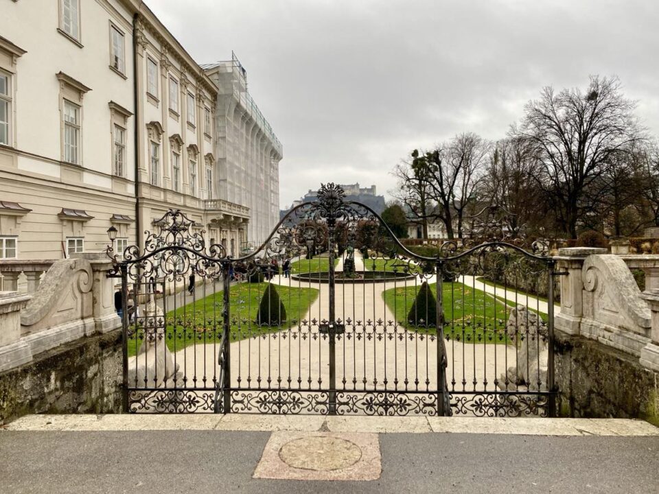 the gates at the palace