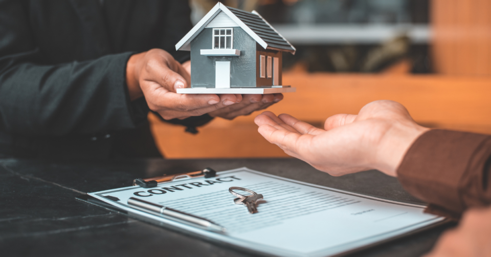 a house being handed over